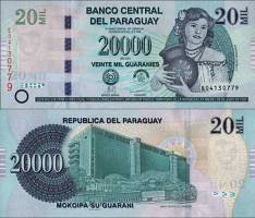 *20 000 Guaranies Paraguaj 2013, P235 UNC - Kliknutím na obrázok zatvorte -